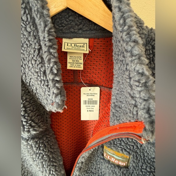 NWT LLBean Mountain Pile Fleece - Womens Small - Gray - Picture 2 of 4